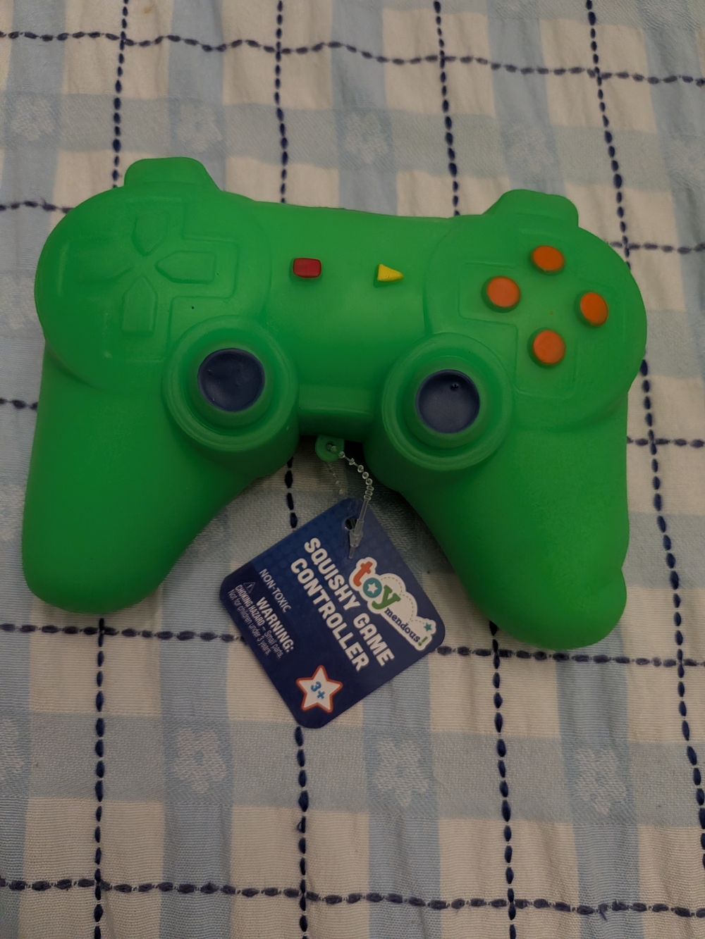 Bright Green Squishy Game Controller Toy for Kids